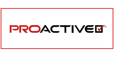 Proactive logo with tick box